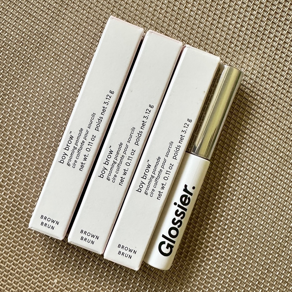 NWT Bundle of 3 Glossier Boy Brow in Brown